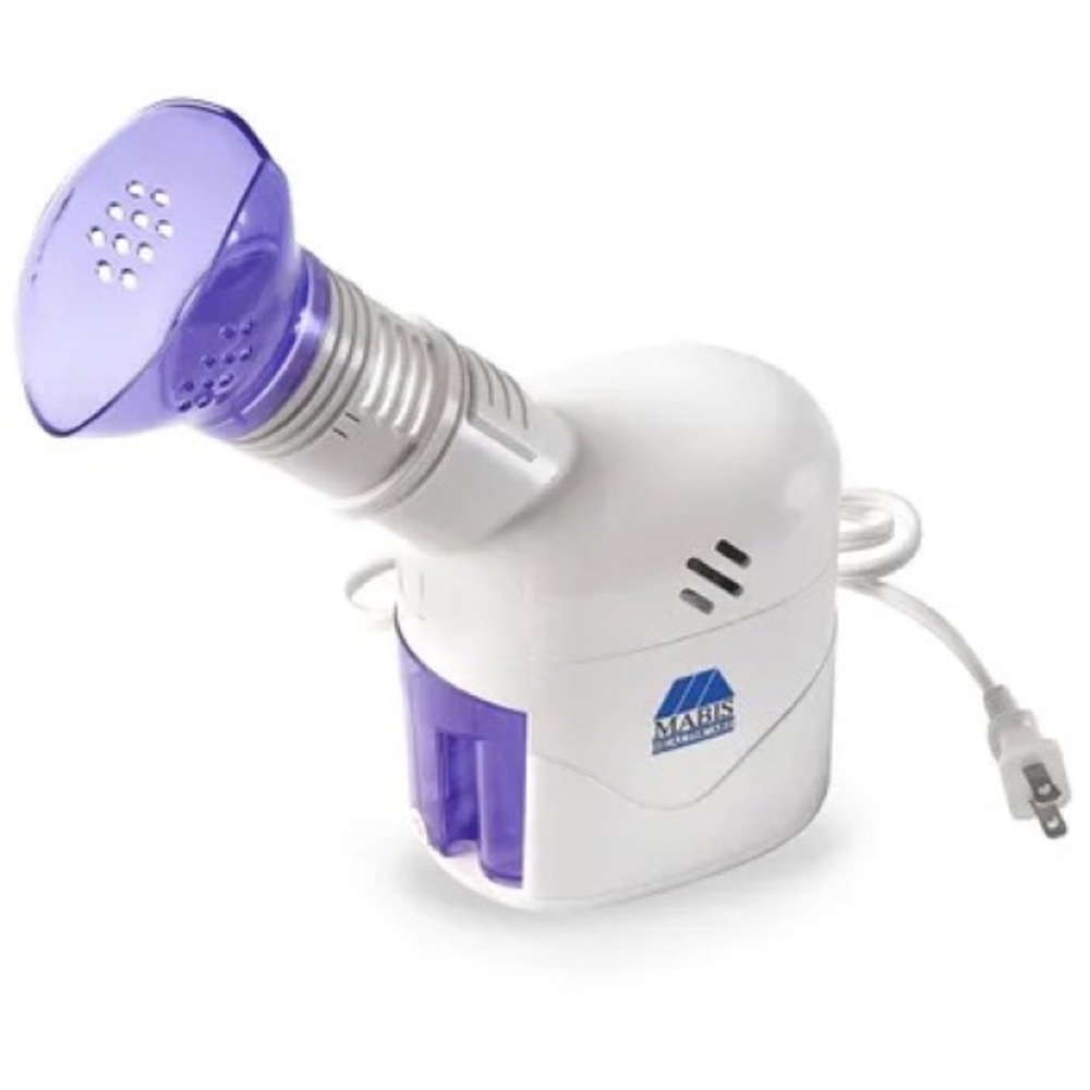 Mabis Personal Steam Inhaler Vaporizer with Aromatherapy Diffuser: Purple/White